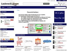 Tablet Screenshot of ladoucevape.com